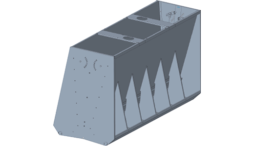 Stainless Steel Double-Sided Chute