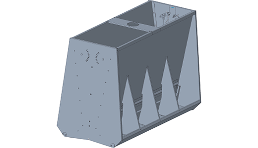 Stainless Steel Double-Sided Chute