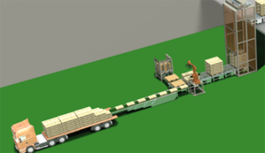 Automatic depalletizing and palletizing systems