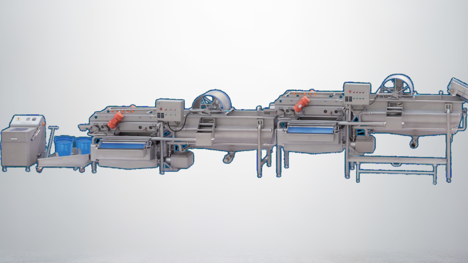 Standard vegetable processing production line